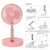 Portable USB Rechargeable Folding Telescopic Fan-dazzool.com