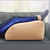 BulbHead Ramp Rest Relieves Leg, Hip and Knee Pain, Improves Circulation, Reduces Swelling-Inflatable Bed Wedge Pillow, Beige-dazzool.com