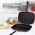 Dessini Double-Sided Non-Stick Grill Pan 40cm Black-dazzool.com Dessini Double-Sided Non-Stick Grill Pan 40cm Black-dazzool.com