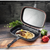 Dessini Non-Stick Double Grill Pan Black 44cm-dazzool.com