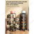 Kitchen Rotating Shelf 360 Degree Baskets Fruit Vegetable Storage Rack Floor Round Shelf With Wheels-dazzool.com