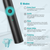 Sonic Electric Toothbrush Black ZD-X3-dazzool.com