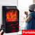 Flame Heater 1000W with Remote Control-dazzool.com