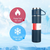 500ml Insulated Thermos Bottle with 2 Extra Cups-dazzool.com
