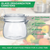 Food Storage Glass Jars Set With Airtight Lid-dazzool.com