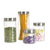 Glass Jars Set With Stainless Steel Lid 4pcs -dazzool.com