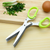Multi-Layers Stainless Steel Kitchen Herb Scissors-dazzool.com