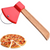 Axe Shaped Pizza Cutter with Rotating Blade-dazzool.com
