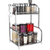 2 Layers Kitchen Storage Shelf Black-dazzool.com