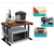 2-Tier Microwave Shelf with Hooks-dazzool.com