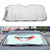 foldable reflective car sun shade 60x130cm Lebanon, عازل شمس للزجاج الأمامي, silver windshield reflector Beirut, car heat protector Lebanon, Dazzool car accessory