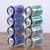 plastic beverage can storage organizer Lebanon, منظم علب مشروبات بلاستيك, clear soda can rack Beirut, fridge can holder Lebanon, Dazzool kitchen organizer