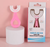 Pink and blue U-shaped kids silicone toothbrush with heart-shaped handle and retail box – 360° children's toothbrush for ages 2 to 12 Lebanon