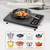 Sonifer SF-3065 2000W infrared cooker with black ceramic plate, sensor touch panel and steel side handles next to its retail box – electric cooker Lebanon