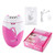 Kemei KM-189A cordless rechargeable women's epilator in pink and white, hair removal machine sold in Lebanon by dazzool