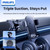 Philips 2-in-1 car phone holder with dual-arm mechanical lock and telescopic arm mounted on a dashboard holding an iPhone – dazzool Lebanon