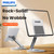 Philips tall foldable aluminium tablet and phone stand in black with 360-degree rotating base holding a 12.9-inch iPad Pro upright – dazzool Lebanon
