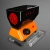 Gemini Turbo 3D electric hookah charcoal heater in orange and black with thermostat dial and top grill lighting coconut coals – dazzool Lebanon