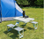 Picnic Table - Aluminum Picnic Portable Table -  - dazzool.com