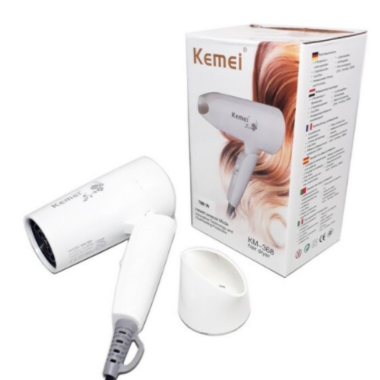 Portable Hair Dryer 1200Watt KEMEI KM-368 - Beauty - dazzool.com