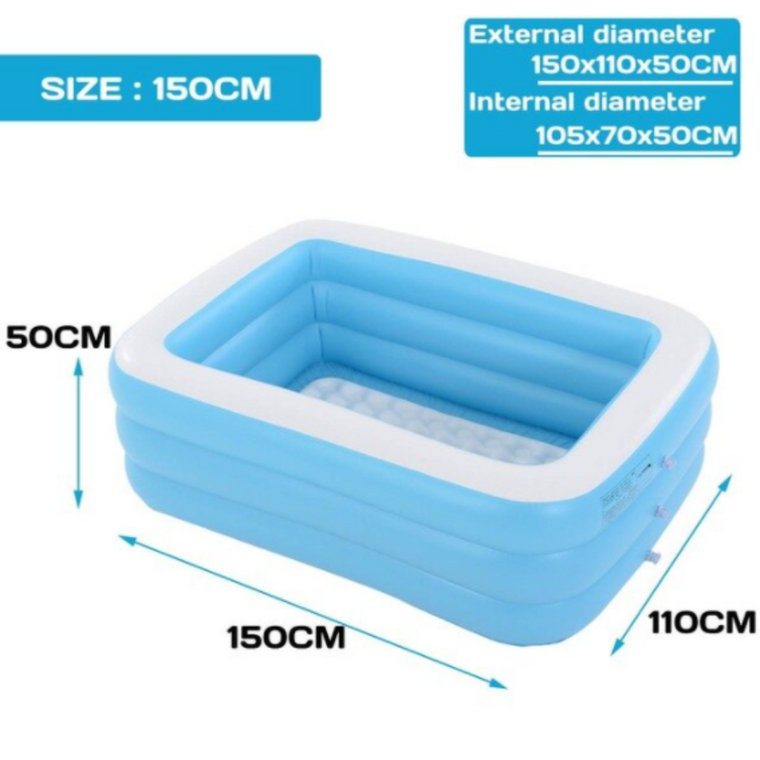 Inflatable Swimming Pool Intime 150x110x50cm -  - dazzool.com