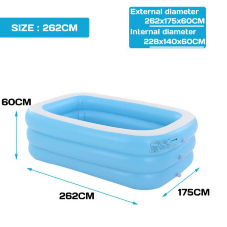 Inflatable Swimming Pool Intime 262x175x60cm -  - dazzool.com