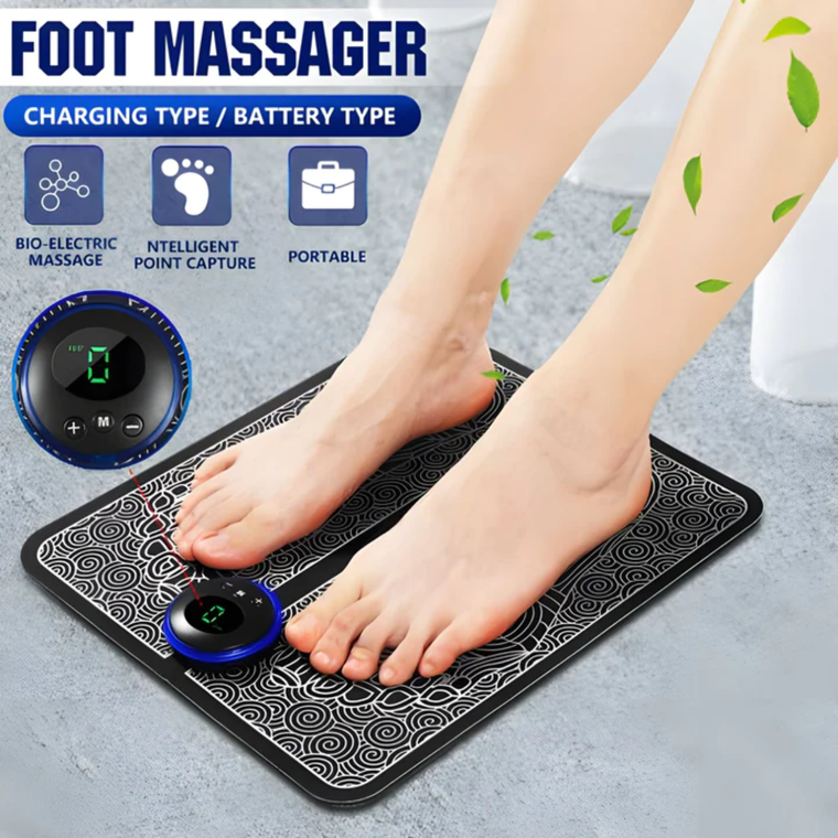Ems Foot Massager Mat Electric USB Charging-dazzool.com