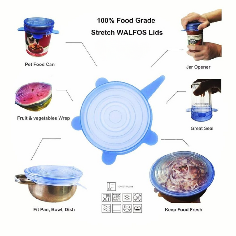 Silicone Stretchable Lids Set-dazzool.com