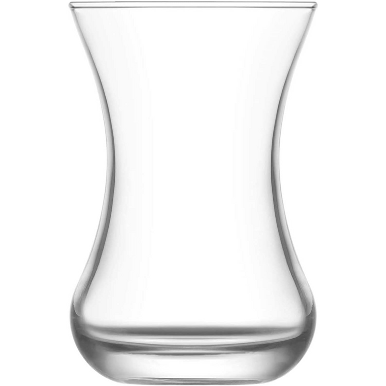 Lav Traditional Tea Glasses And Saucers Set with Sugar Container-dazzool.com