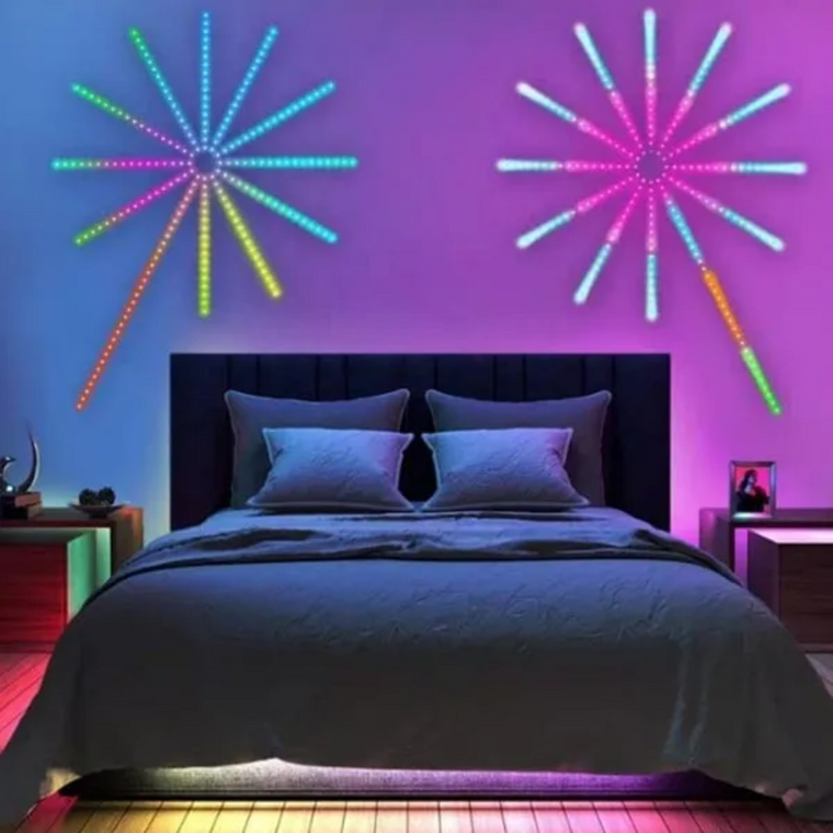 5M LED FireWork Strip Lights App & Remote Control-dazzool.com