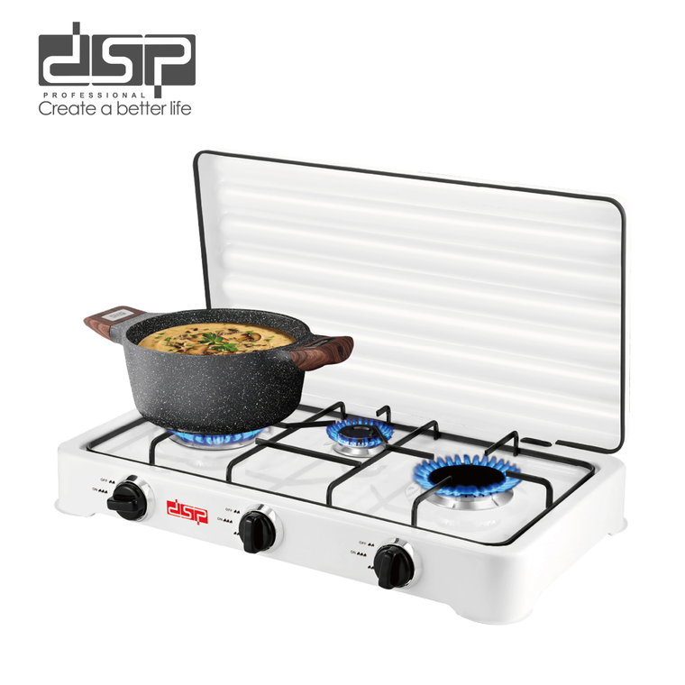 DSP KD5077 3 burner gas stove Lebanon, موقد غاز ثلاثي الشعلات DSP, gas cooking stove Beirut, kitchen gas stove Lebanon, Dazzool kitchen appliance