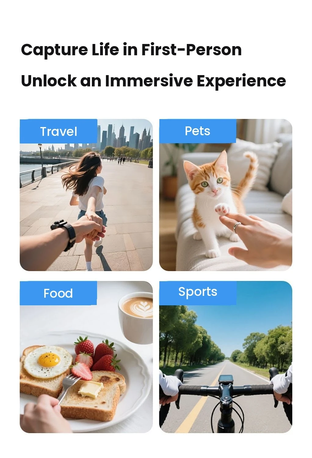 Philips DLK2335B neck mount phone holder first-person filming scenarios