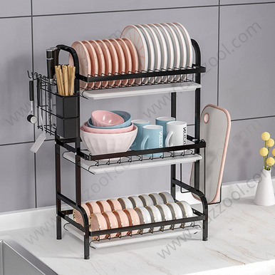 Drying Rack 3 Tier Kitchen Shelf