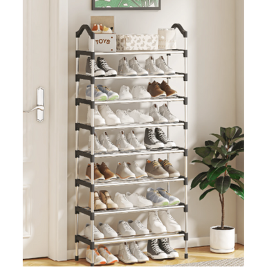 8-Layer Shoe Rack With Handrail