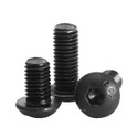 100x M5x8 M5x10 Button Hex Screws High Strength Class 10.9 Black
