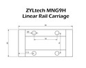 Zyltech MGN9 Linear Rail with Single or Double Carriage Block