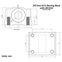 2x SC12 Bearing Blocks LM12UU