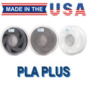 PLA Plus PLA+ 1.75 mm 1 kg 2.2 lbs Made In USA PLA Plus PLA+ 1.75 mm 1 kg 2.2 lbs Made In USA