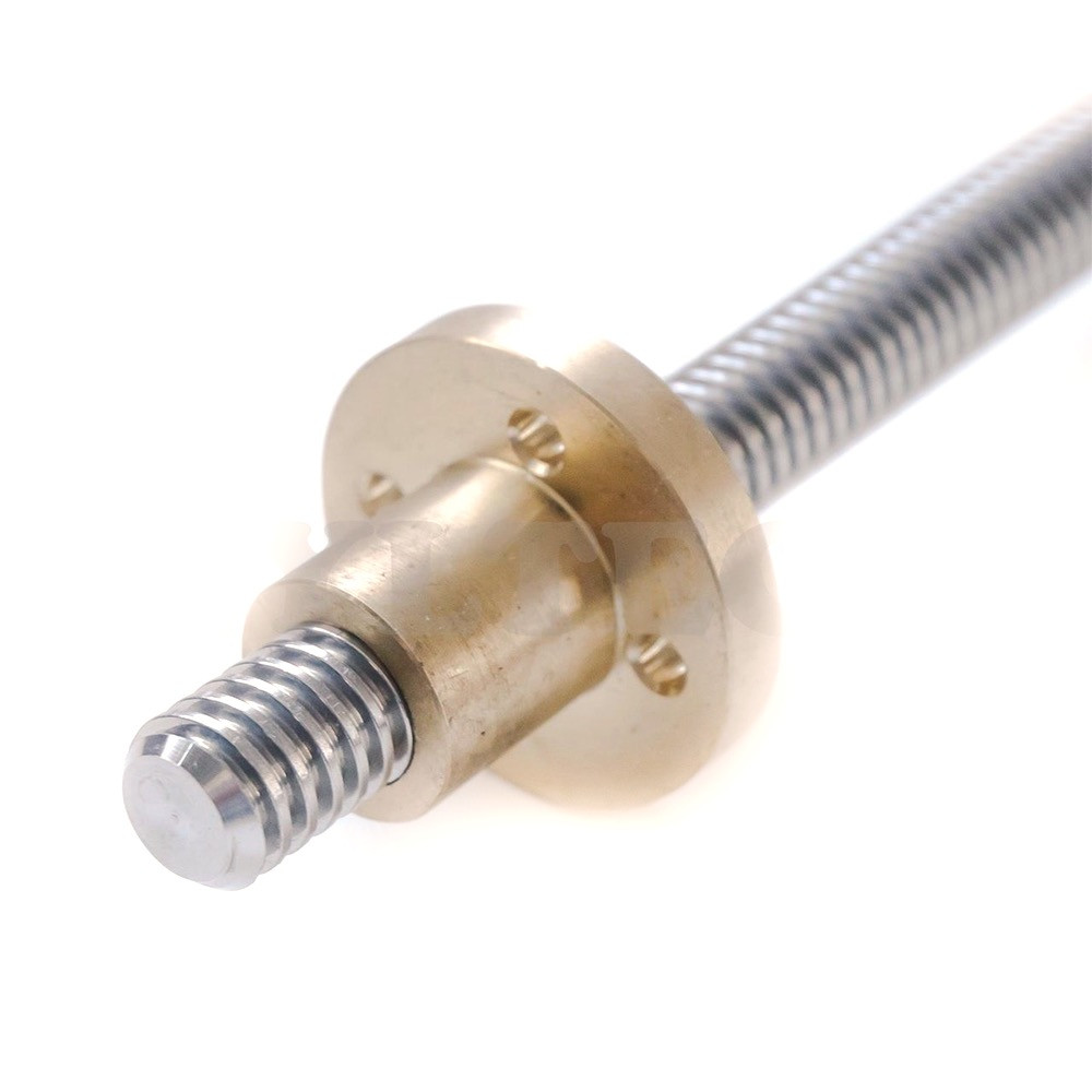 12mm T12x2 Trapezoidal ACME Lead Screw w/ Brass Nut - Custom