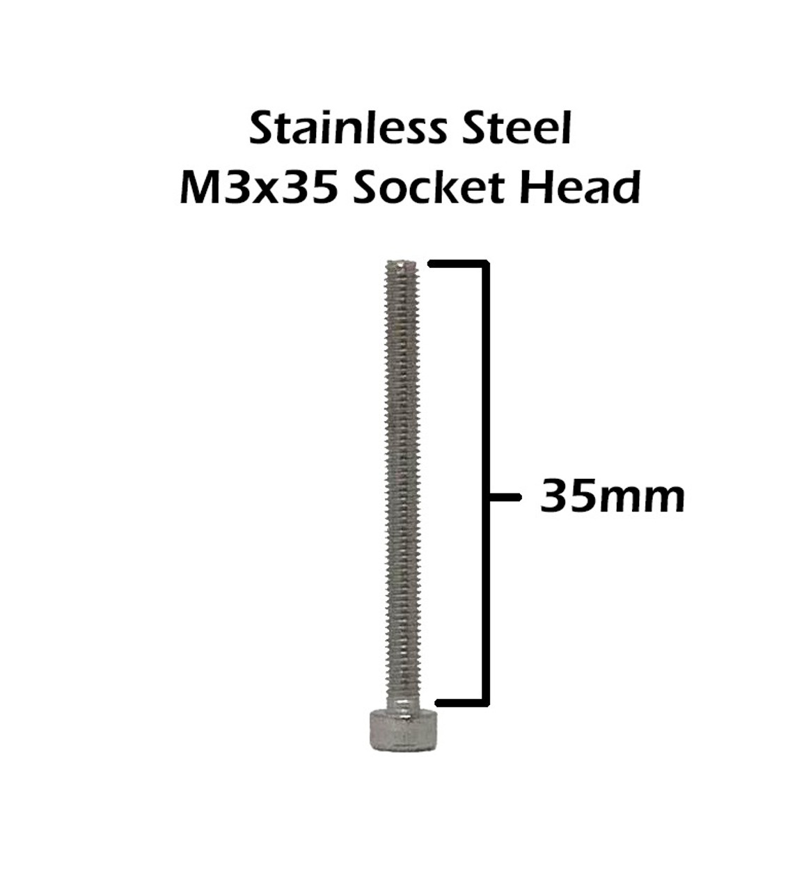 Screw pack (5) M3 x 35 countersunk head screw