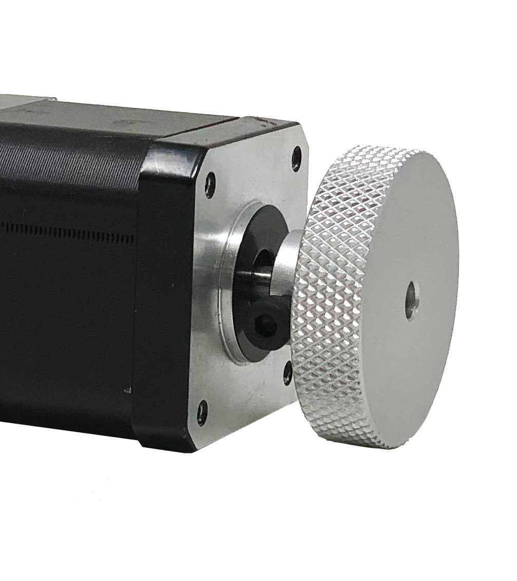 Aluminum Hand Wheel for Nema 17 Dual Shaft Stepper Motor