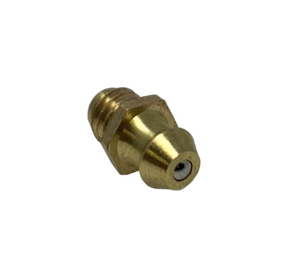 m6 x 1 Brass Straight Thread Grease Nipple Fitting