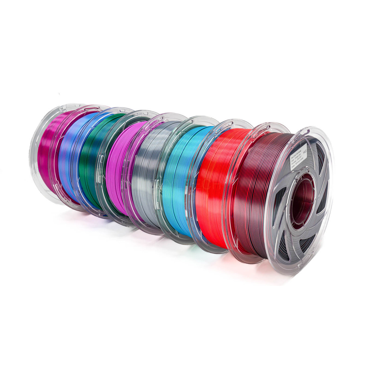 Dual Color Silk Series 3D Printer Filament 1.75mm 1 kg 2.2 lbs