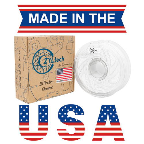 Ceramic White PLA (Original White) 3D Printer Filament 1.75mm 1 kg 2.2 lbs Ceramic White PLA (Original White) 3D Printer Filament 1.75mm 1 kg 2.2 lbs