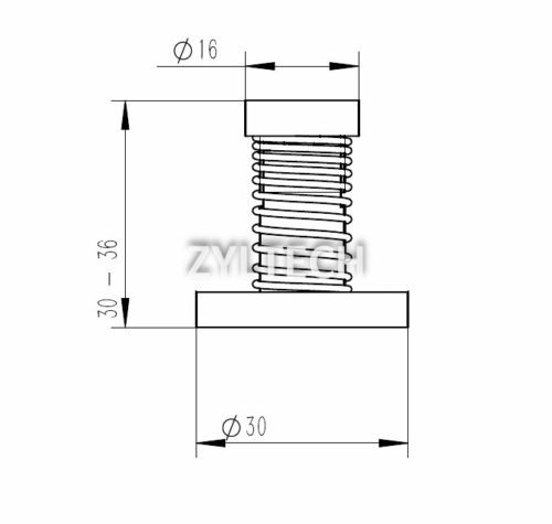 ラムセス 8mm Lead Screw Trapezoidal ACME Brass Anti-Backlash Nut - T8x8 or