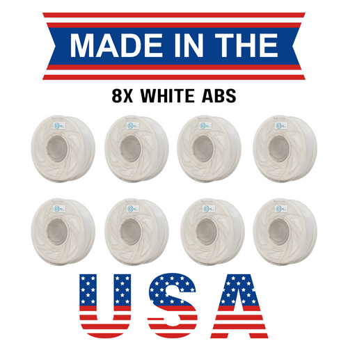SPECIAL OFFER - 8x White ABS 1 kg 1.75mm Filament SPECIAL OFFER - 8x White ABS 1 kg 1.75mm Filament