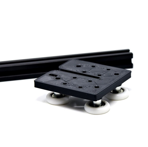 ZYLtech Large 20 Series Aluminum Extrusion Wheel w/ Integrated M6 Shaft