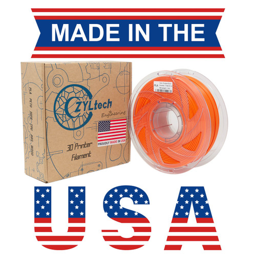 Made in USA Pumpkin Spice PLA 3D Printer Filament 1.75mm 1 kg 2.2 lbs