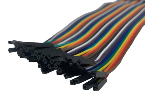 Lot De 40 Câbles Dupont Femelle-femelle (80 Broches) - Longueur 11 Cm, Pas 2.54 Mm - Pour Arduino, Raspberry Pi, Breadboard - 9