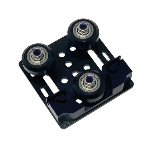 Pre-Assembled Black Gantry Carriage Kit with Timing Belt Buckle for 2020 V Groove Extrusion